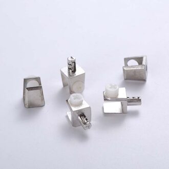 10 Pcs Glas Beugel Ondersteuning Uitbreiding Bouten Clip Houder Schroef Zinklegering Glas Plank Beugel Klem Houder Hardware Accessoires