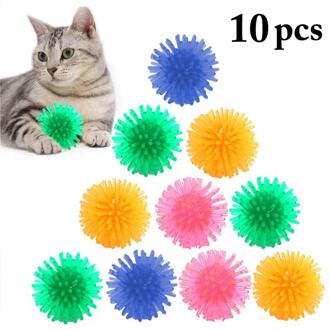 10 Pcs Grappig Snoep Kleuren Kat Bal Speelgoed Interactieve Pompoen Vorm Kat Bell Speelgoed Kitten Training Speelgoed Dierbenodigdheden 4