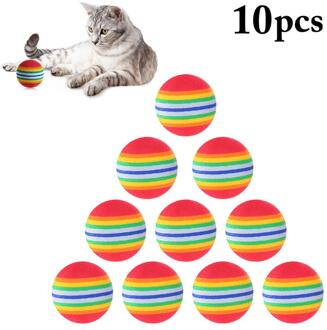 10 Pcs Grappig Snoep Kleuren Kat Bal Speelgoed Interactieve Pompoen Vorm Kat Bell Speelgoed Kitten Training Speelgoed Dierbenodigdheden 6