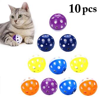 10 Pcs Grappig Snoep Kleuren Kat Bal Speelgoed Interactieve Pompoen Vorm Kat Bell Speelgoed Kitten Training Speelgoed Dierbenodigdheden 7