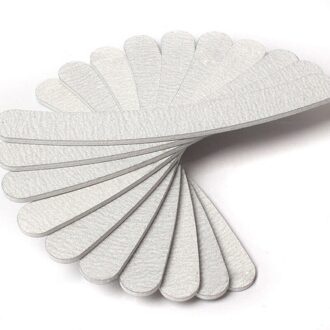 10 Pcs Grey Nail File Schuren 100/180 Curve Banaan Nagels Nail Manicure Bestand Voor Nail ZH223 Bestand Bestanden Tips art Y5M2