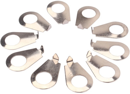 10 Pcs Guitar Knob Washer Pointer Plate Guitar Steel Knob Pointers Guitar Potentiometer Pointers