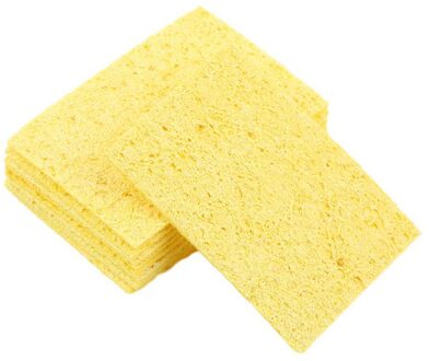 10 pcs Hoge Temperatuur Enduring Condenseren Elektrische Lassen Soldeerbout Spons Geel Zoeken