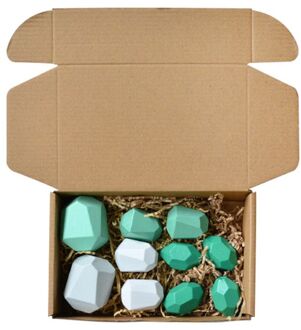 10 Pcs Kinderen Houten Stone Stapelen Spel Bouwsteen Kids Creatief Educatief Speelgoed