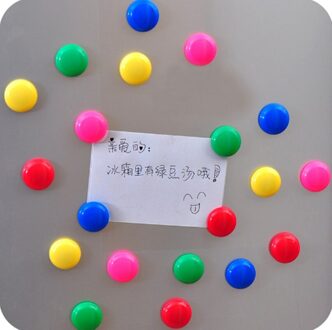 10 Pcs Kleurrijke Circulaire Plastic Koelkast Magneten Whiteboard Sticker Kids Home Decoratie Magneet Decor