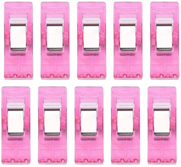 10 Pcs Kleurrijke Naaien Ambachtelijke Quilt Binding Plastic Clips Klemmen Pack Voor Patchwork Naaien Ambachten Vest Clip Pince Couture HP