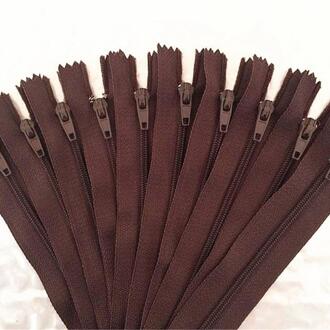 10 Pcs. Koffie 40Cm (16 Inch) Nylon Coil, Rits, Kleermaker, Crafter En Fgdqrs