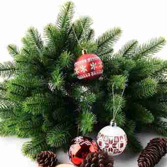 10 Pcs Kunstmatige Bloem Groen Dennennaald Voor Bruiloft Kerst Decoratie Diy Ambachtelijke Kerstboom Decoratie Nep Kerst