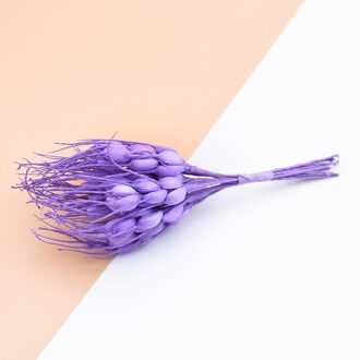 10 pcs Kunstmatige Tarwe oren nep planten voor vazen diy bonbondoos Jaar kerst decoraties voor thuis bruiloft pompom paars