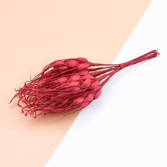 10 pcs Kunstmatige Tarwe oren nep planten voor vazen diy bonbondoos Jaar kerst decoraties voor thuis bruiloft pompom rood