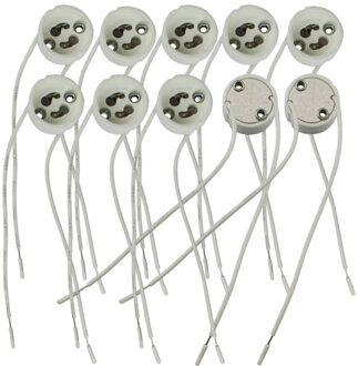 10 PCS LED Strip Connector GU10 Socket Voor Halogeen Keramische Gloeilamp Lampen Holder Base Wire Connector lamphouder