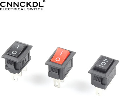 10 Pcs/Lot KCD11 3 Pin 10X15mm Snap-in Push Button Switch 3A/250V Mini SPST 2/3 Position Boat Rocker Power Switches