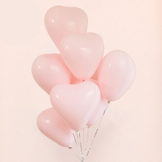 10 Pcs Macarons Latex Ballon Balony Birthday Party Candy Kleur Liefde Hart Ballonnen Verjaardagsfeestje Decoraties Bruiloft Golobos roze