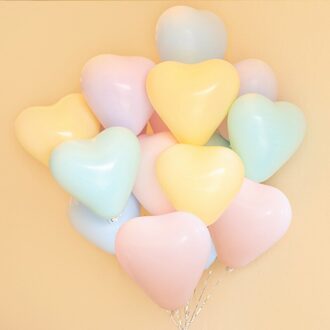 10 Pcs Macarons Latex Ballon Balony Birthday Party Candy Kleur Liefde Hart Ballonnen Verjaardagsfeestje Decoraties Bruiloft Golobos
