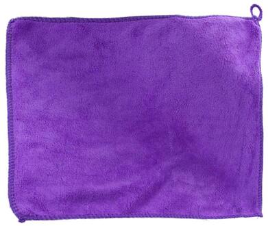 10 Pcs Microfiber Car Cleaning Handdoek Auto Motorfiets Wassen Glas Huishoudelijke Schoonmaakmiddelen Kleine Handdoek paars