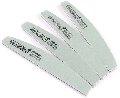 10 Pcs Nail Art Buffer Nagelvijl 1000/4000 Green & White Schuren Polijsten Remover Bestanden Pro Manicure Blok Shinny Accessoires