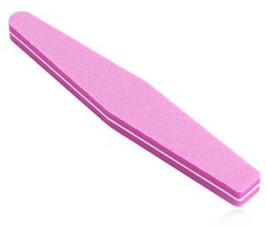 10 Pcs Nail Bestand Spons Bestand Nail Schuren Blokken Slijpen Polijsten Professionele Manicure Care Tools Roze