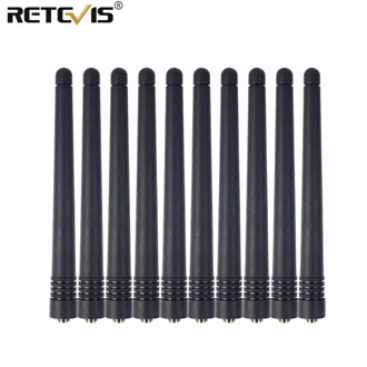10 pcs Original Retevis SMA-F Female Antenna Dual Band VHF UHF For Retevis RT5 RT-5R RT-5RV For Baofeng UV-5R UV 5R J9108D