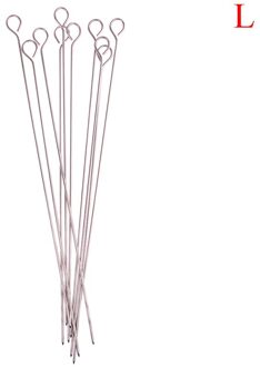 10 Pcs Outdoor Camping Picknick Vlees Gans Ronde Gebraden Spiesjes Stok Roestvrij Staal Bbq Naald Barbeque Spiesjes Keukengerei