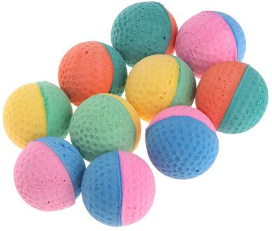 10 Pcs Pet Hond Kat Speelgoed Latex Ballen Kleurrijke Kauwen Speelgoed Voor Honden Katten Puppy Kitten Zachte Elastische Dierbenodigdheden w20