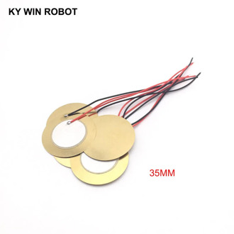 10 Pcs Piezoelectric Piezo Ceramic Wafer Plate Dia 35mm For Buzzer Loudspeaker