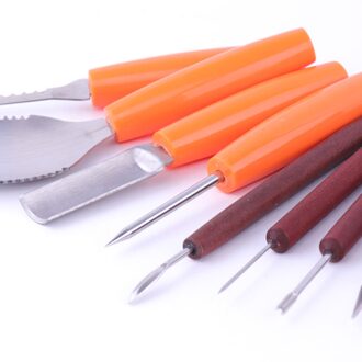 10 Pcs Pompoen Carving Gereedschap Halloween Pompoen Carving Cutters Set Professionele Snijgereedschappen Diy Craft Tooldropshipping