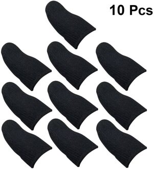 10 Pcs Praktische Vinger Mouw Screen Touch Ademend Spel Vinger Cover Elastische Zachte Vingercondoom Anti-Zweet Duim Vingers protec