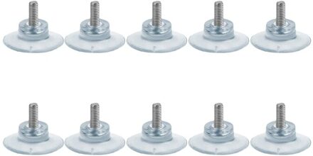 10 Pcs Rubber Sterke Zuignap Vervangingen Voor Glazen Tafel Tops Met M6 Schroef