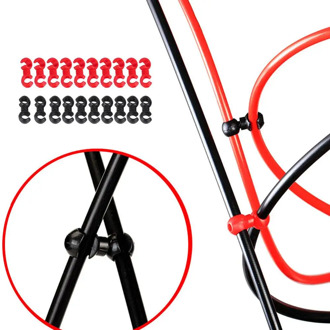 10 Pcs S Shaped Hook Clips Bike Bicycle Cross Cable Tidy Ties Holder Collect Rotating S Style Buckle Clip HOT Sale Bicycle Parts