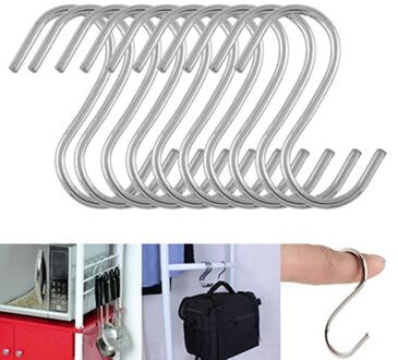 10 Pcs S-Vormige Keuken Haken Hanger Kleren Opslag Houders Storge Organizer