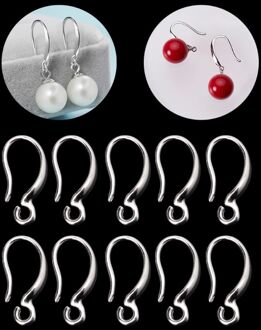 10 Pcs S925 Verzilverd Franse Oorhaak Oor Draad Oorbellen Diy Sieraden Bevindingen R2LE