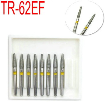 10 pcs/set Dental Diamond Burs Drills High Speed Handpiece Polishing Whitening Tools Dental Burs Extra Fine TR-62EF