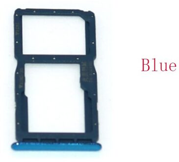 10/Pcs Sim Card Holder Slot Tray Voor Huawei P30 Lite Vervanging Adapters Sim Card Slot Sd-kaart Lade houder Voor Huawei Nova 4e blauw