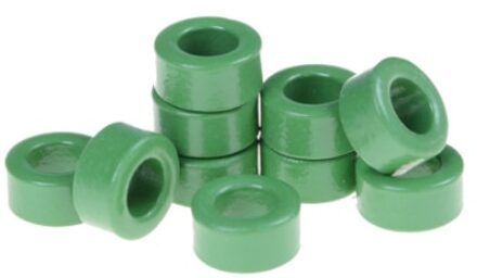 10 Pcs Spoel Coils Groene Toroid Ferrietkernen 10Mm X 6Mm X 5Mm