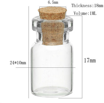 10 Pcs Tie Plug Tiny Glas Opslag Flessen Met Kurken Kleine Glazen Potten Sieraden Flacon Potion Container Diy Ambachten Diverse organizer B80967