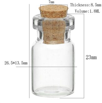 10 Pcs Tie Plug Tiny Glas Opslag Flessen Met Kurken Kleine Glazen Potten Sieraden Flacon Potion Container Diy Ambachten Diverse organizer B80971