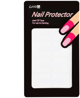 10 Pcs U-Vormige Nail Stickers Spill-Proof Nagellak Varnish Protector Houder Diy Manicure Gereedschap 5 Kleuren nail Art Decoraties 03