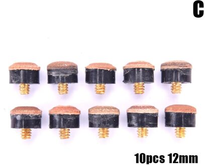 10 Pcs Vervanging Biljart Benodigdheden Voor Indoor Speler Tip Professionele Premium Schroef-Op Tips Accessoires Signalen Tips 10stk 12mm