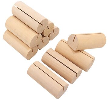 10 Pcs Visitekaarthouder Natuurlijke Houten Memo Clips Foto Foto Houder Klemmen Ondersteuning Stand Handgemaakte Memo Note Houder