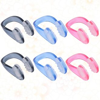 10 Pcs Volwassenen Unisex Zwemmen Neus Clip Neus Bescherming Siliconen Zwembad Accessoires Voor Duiken) zoals getoond
