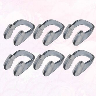 10 Pcs Volwassenen Unisex Zwemmen Neus Clip Neus Bescherming Siliconen Zwembad Accessoires Voor Duiken) zwart