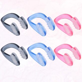10 Pcs Volwassenen Unisex Zwemmen Neus Clip Neus Bescherming Zachte Siliconen Zwembad Accessoires Voor Duiken (Roze) zoals getoond