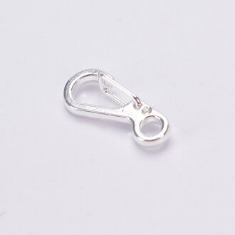 10 Pcs Voorjaar Gesp Snap Legering Nikkelvrij Plating Mini Sleutelhanger Karabijnhaak Fles Haak Paracord Camping Accessoires -SV