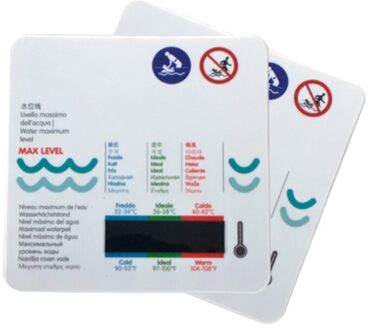 10 Pcs Water Thermometer Water Temperatuur Meten Kaart Thuis Baden Tool Voor Babybadkamer Zuigeling Bad