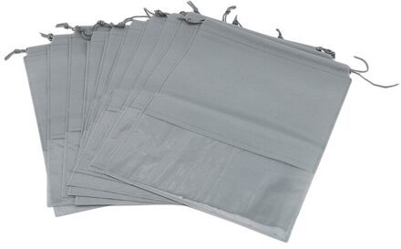 10 Pcs Waterdichte Schoenen Zak Reizen Draagbare Schoen Opbergtas Organiseren Tote Tasje Dolap Organizer Thuis Leveringen grijs / S