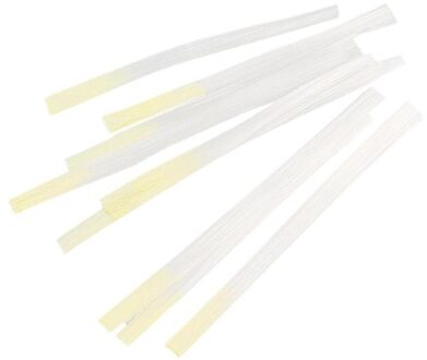 10 Pcs White Nail Vorm Glasvezel Quick Uitbreiding Acryl Tips Glasvezel voor Building en Manicure Tool Kit Geel