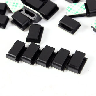 10 Pcs Zwart Plastic Draad Vaste Clip Auto Draad Kabel Houder