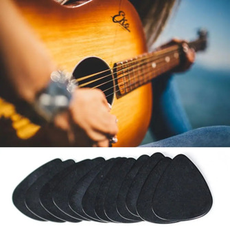 10 Pieces 0.5mm Guitar Pick Musical Accessories Black Celluloid Guitar Picks Plectrums Guitar Tools Guitar Accessories Musician
