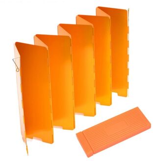 10 Platen Voorruit Outdoor Aluminium Vouwen Outdoor Camping Koken Fornuis Gasfornuis Voorruit Wind Screen Y