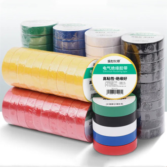 (10 roll/lots)Flame Retardant Electrical Insulation Tape High Voltage PVC Electrical Tape Waterproof Self-adhesive 9m